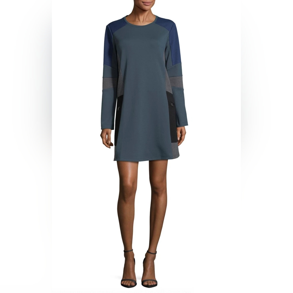 BCBG Maxazria Colorblock GIGI A-line Mini Dress Size M